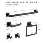 Ensemble de 5 accessoires de salle de bain Bathlet en acier inoxydable