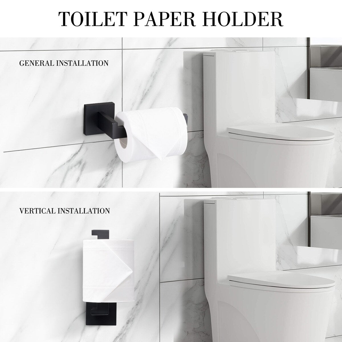 Ensemble de 5 accessoires de salle de bain Bathlet en acier inoxydable