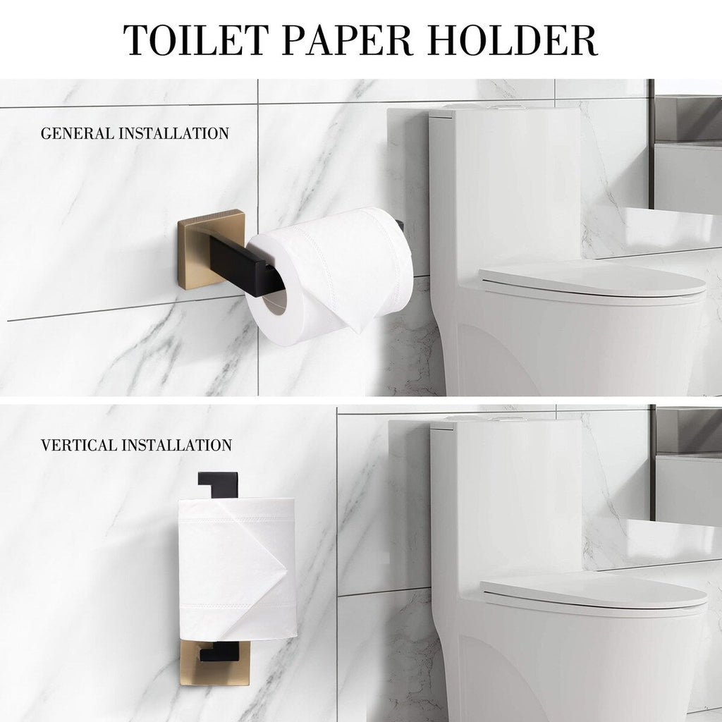 Ensemble de 5 accessoires de salle de bain Bathlet en acier inoxydable