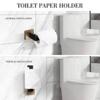 Ensemble de 5 accessoires de salle de bain Bathlet en acier inoxydable