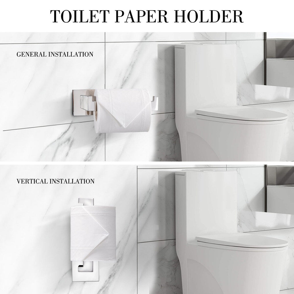 Ensemble de 5 accessoires de salle de bain Bathlet en acier inoxydable