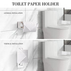 Ensemble de 5 accessoires de salle de bain Bathlet en acier inoxydable