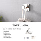 Ensemble de 5 accessoires de salle de bain Bathlet en acier inoxydable