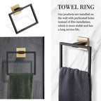 Ensemble de 5 accessoires de salle de bain Bathlet en acier inoxydable