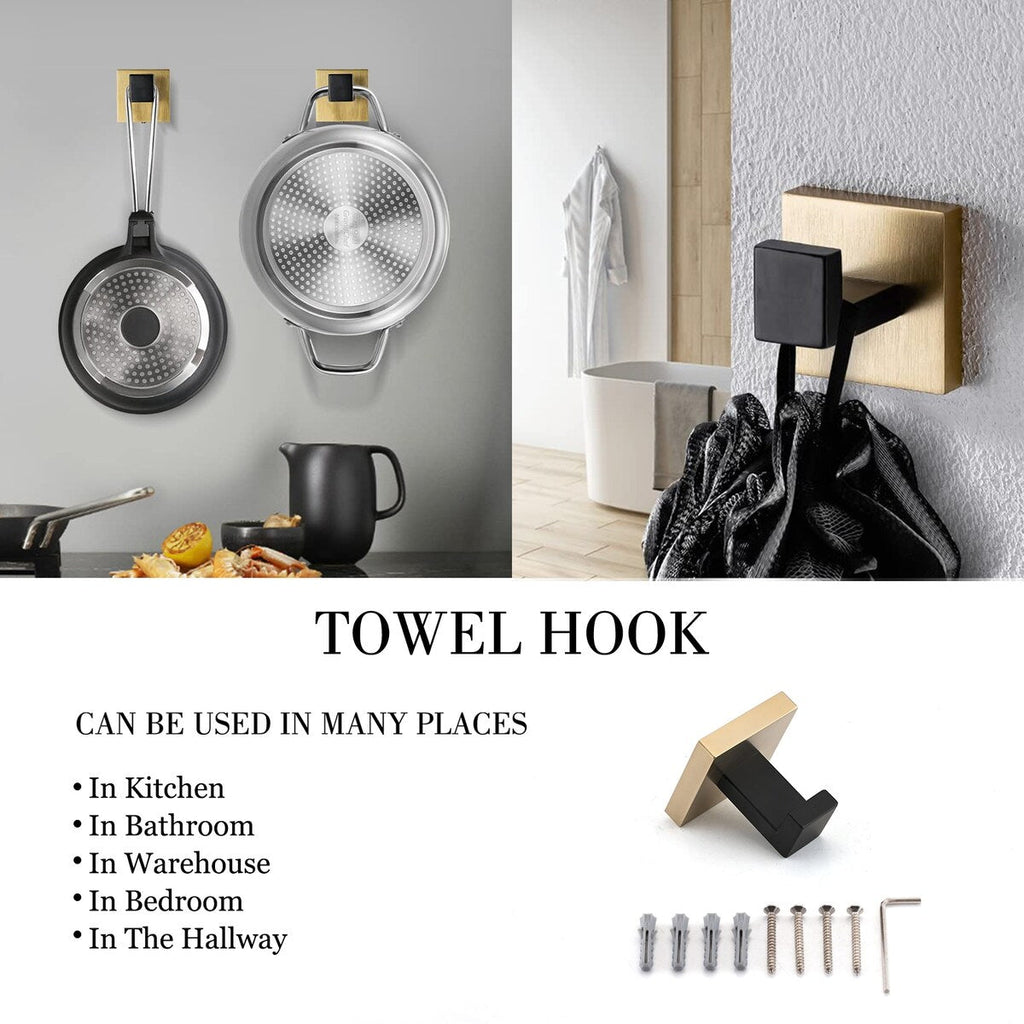 Ensemble de 5 accessoires de salle de bain Bathlet en acier inoxydable