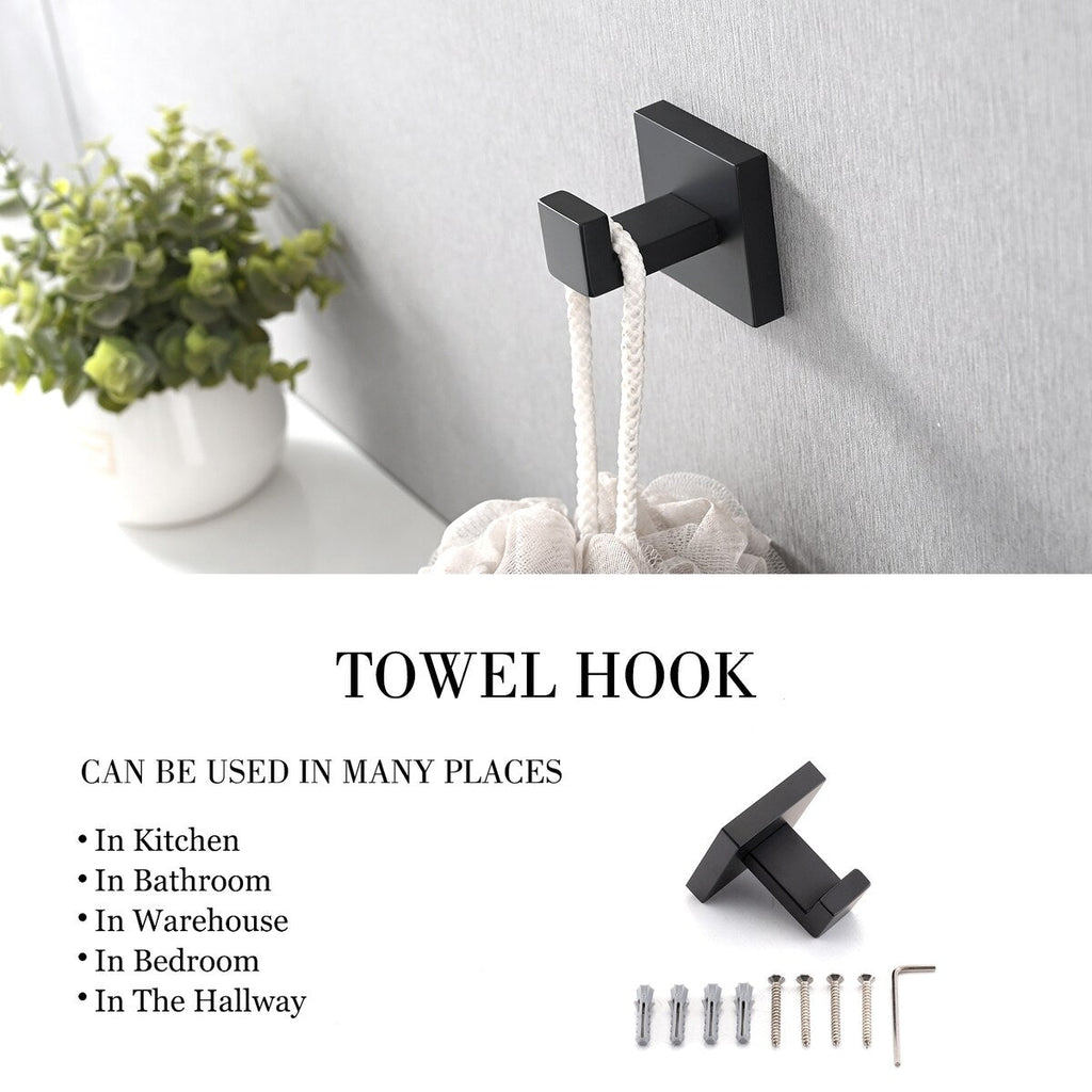 Ensemble de 5 accessoires de salle de bain Bathlet en acier inoxydable