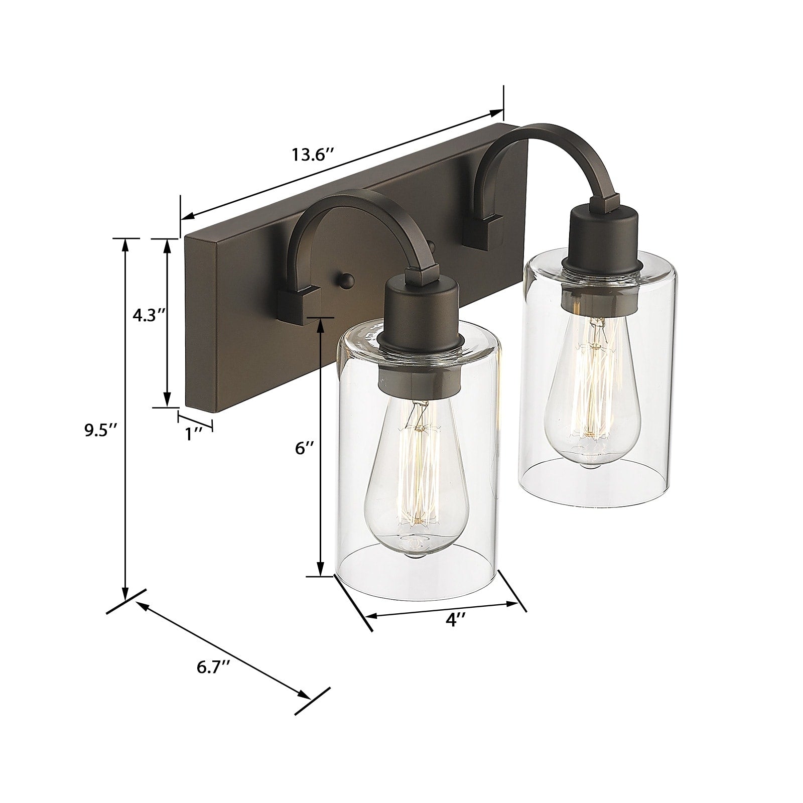 Applique murale style ferme pour salle de bain