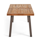 Ensemble de salle à manger d'extérieur Bavaro 7 pièces en acacia par Christopher Knight Home