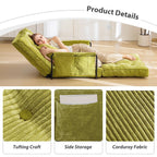 Canapé-lit poire, canapé-lit de sol - 30 x 25,6