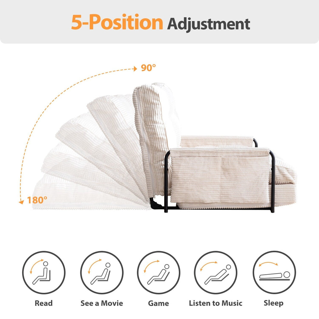 Canapé-lit poire, canapé-lit de sol - 30 x 25,6