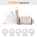 Canapé-lit poire, canapé-lit de sol - 30 x 25,6