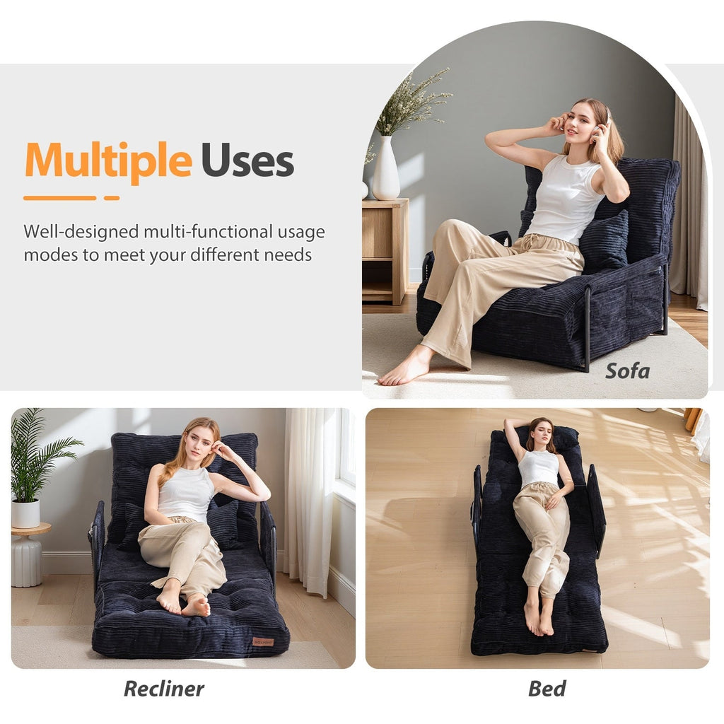 Canapé-lit poire, canapé-lit de sol - 30 x 25,6