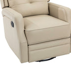 Ensemble de 2 fauteuils inclinables de salon Beatriz avec base en métal