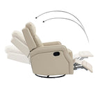 Ensemble de 2 fauteuils inclinables de salon Beatriz avec base en métal