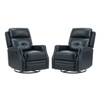 Ensemble de 2 fauteuils inclinables de salon Beatriz avec base en métal