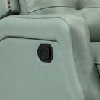 Ensemble de 2 fauteuils inclinables de salon Beatriz avec base en métal