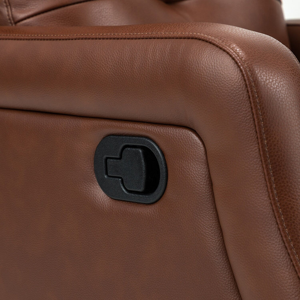 Ensemble de 2 fauteuils inclinables de salon Beatriz avec base en métal