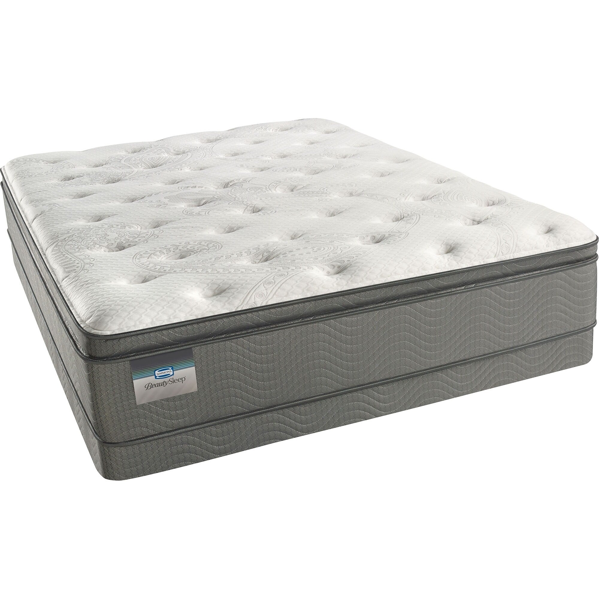 Ensemble matelas BeautySleep Swanson 12 de luxe à plateau-coussin ferme pour lit simple - N/A