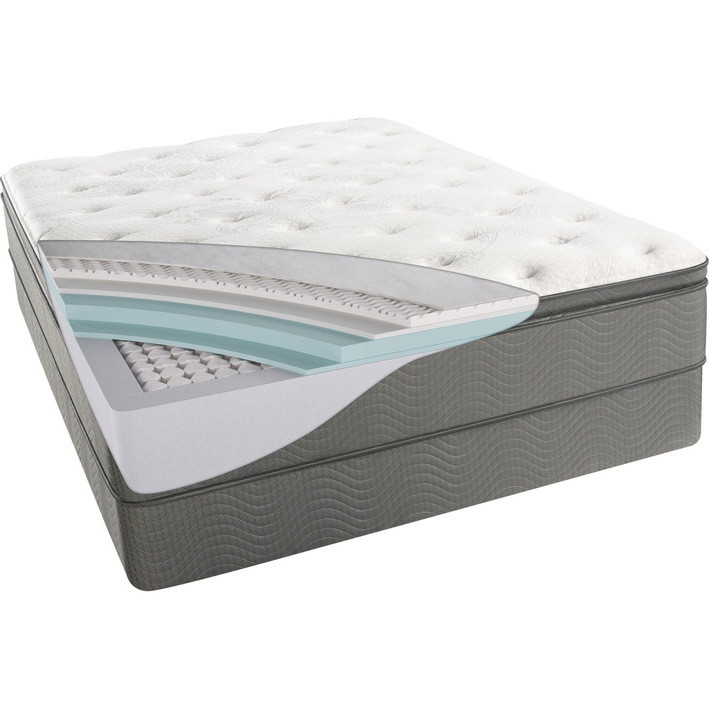 Ensemble matelas BeautySleep Swanson 12 de luxe à plateau-coussin ferme pour lit simple - N/A
