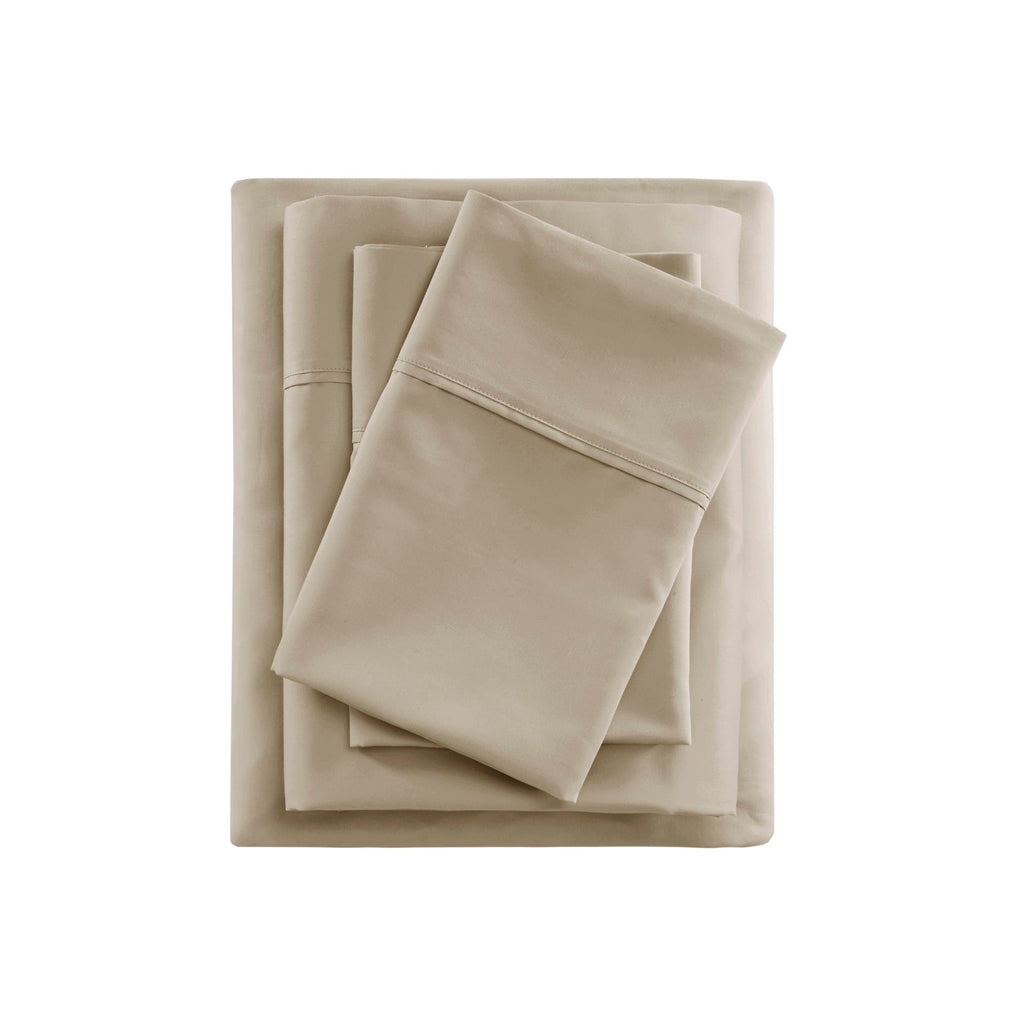 Ensemble de draps rafraîchissants en coton mélangé 600 fils Beautyrest, 4 pièces