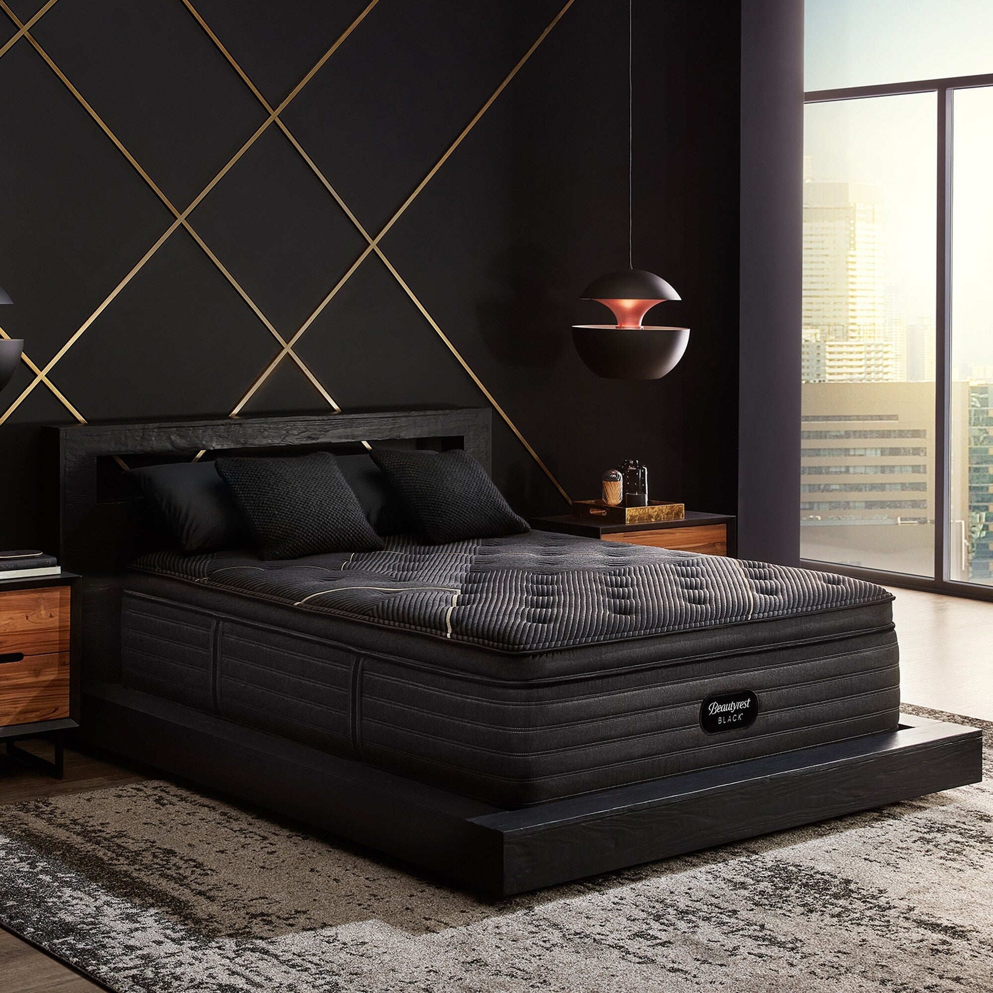 Matelas Beautyrest Black K-Class 16,5 à plateau-coussin moelleux