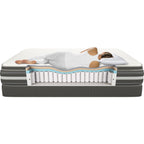 Ensemble de matelas Beautyrest Hybrid Gibson Circle de luxe ferme pour grand lit 