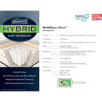 Ensemble de matelas Beautyrest Hybrid McWilliams Place Luxury Firm Cal King-size