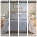 Parure de lit 3 pièces en gaze surdimensionnée Beautyrest Miro (coussin non inclus)