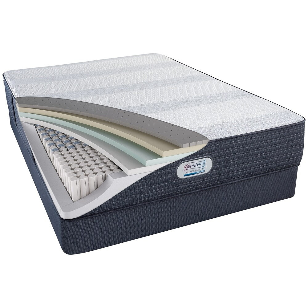 Ensemble matelas à ressorts Beautyrest Platinum Brayford Creek de 13 pouces, ferme et de luxe, format king size californien - N/A