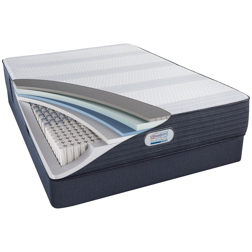 Ensemble de matelas hybrides moelleux Beautyrest Platinum Crestridge 13 pouces pour lit double - N/A