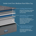 Matelas à plateau-coussin mi-ferme Beautyrest Regal Sleep