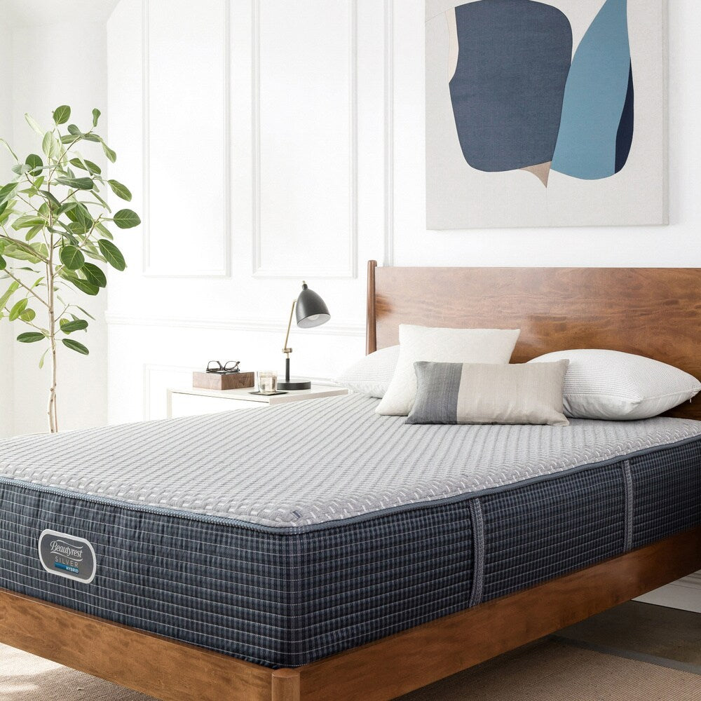 Ensemble de matelas hybride ferme Beautyrest Silver East Hill Lake de 13,5 pouces, taille double - N/A