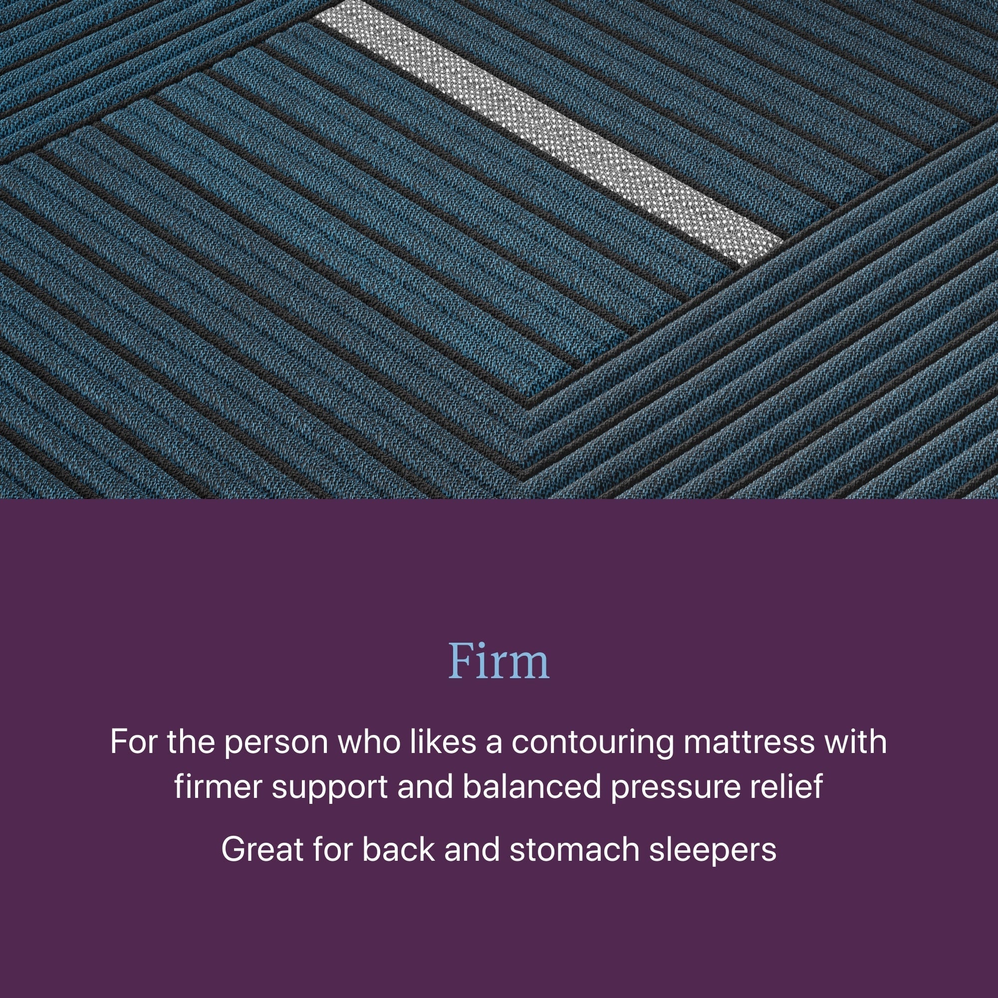 Matelas hybride ferme Beautyrest World Class Level Four - Bleu foncé