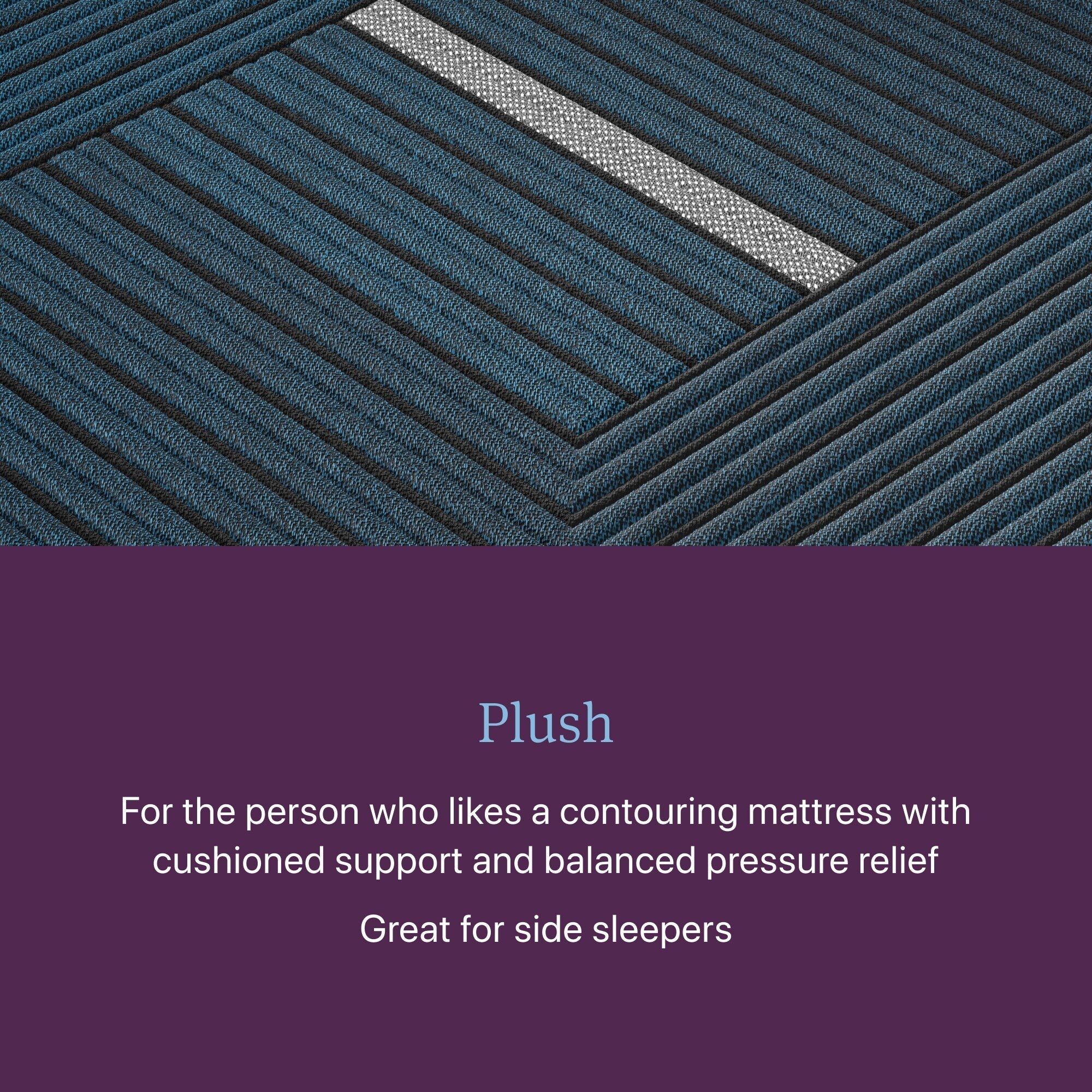 Matelas hybride moelleux Beautyrest World Class Level Four - Bleu foncé