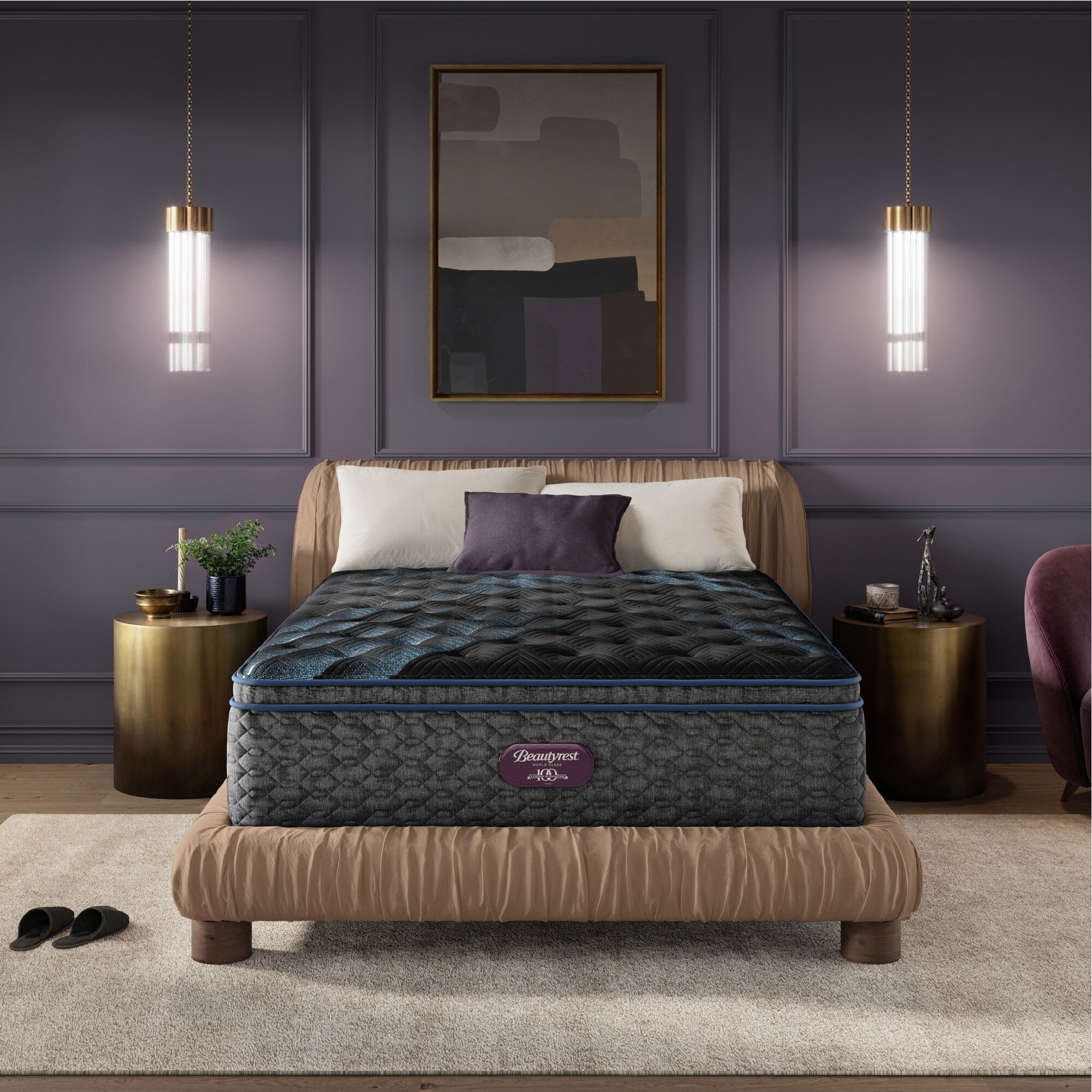 Matelas à plateau-coussin moelleux Beautyrest World Class Level Four