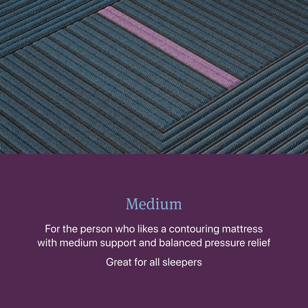 Matelas hybride Beautyrest World Class niveau trois de taille moyenne - Bleu foncé