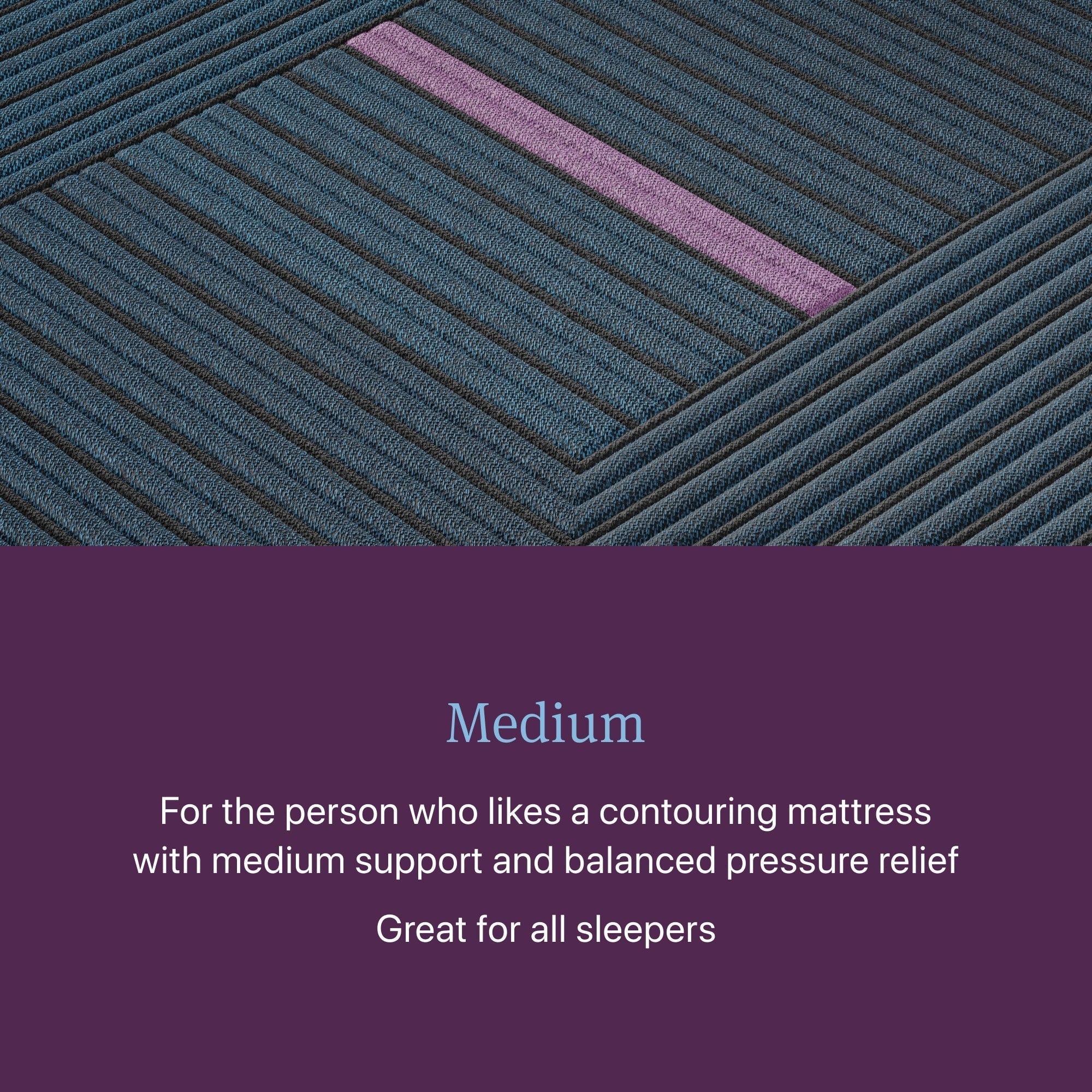 Matelas hybride Beautyrest World Class niveau trois de taille moyenne - Bleu foncé