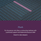 Matelas hybride moelleux Beautyrest World Class niveau trois - Bleu foncé