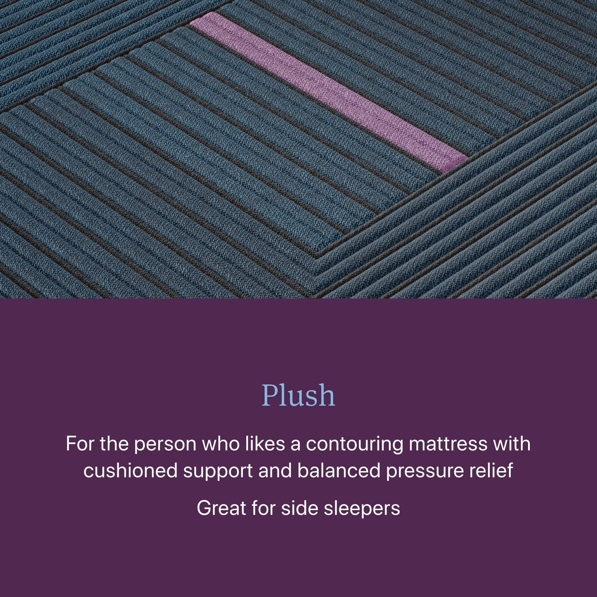 Matelas hybride moelleux Beautyrest World Class niveau trois - Bleu foncé