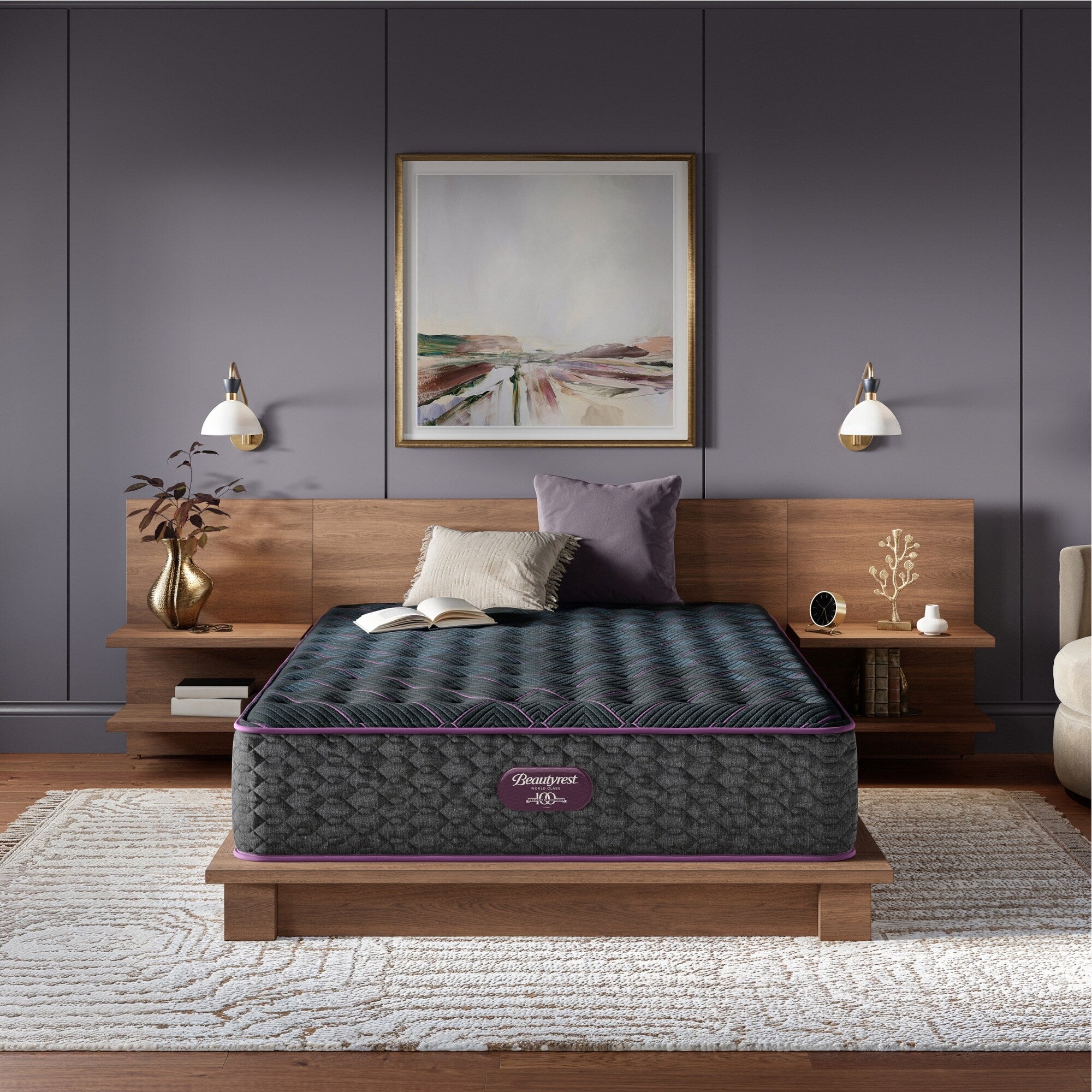 Matelas Beautyrest World Class niveau trois mi-ferme