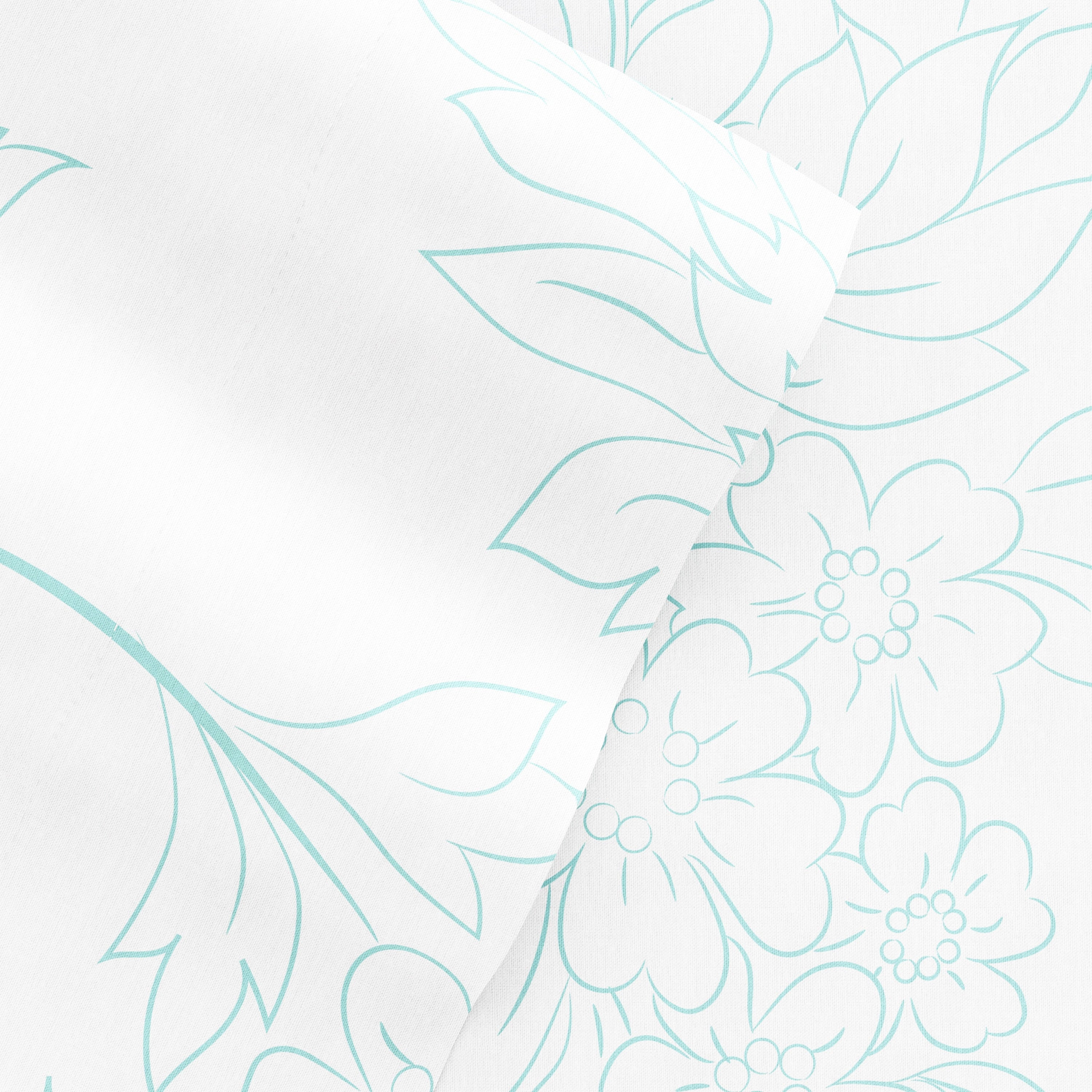 Parure de lit 4 pièces Becky Cameron à imprimé double brossé et poche profonde