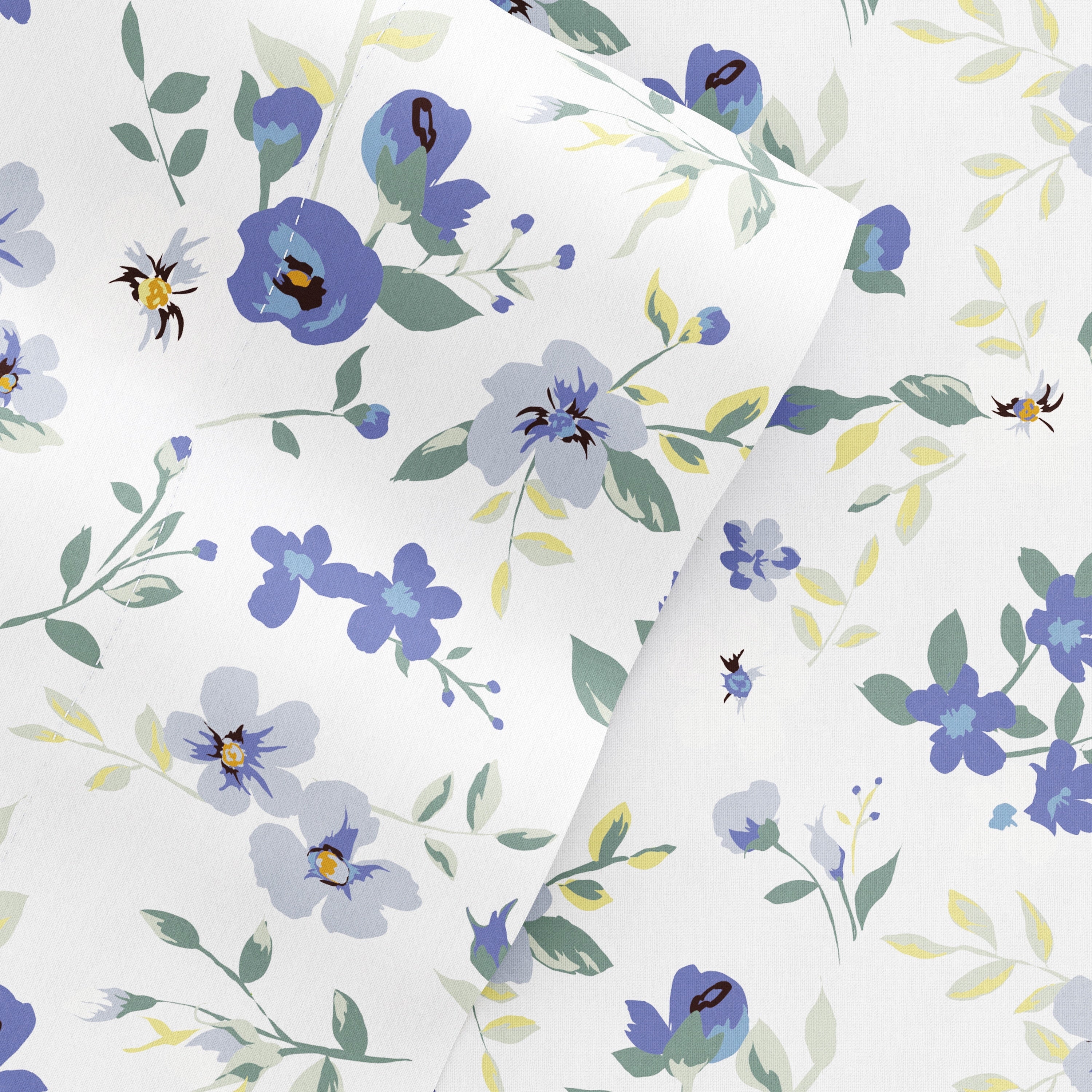 Parure de lit 4 pièces Becky Cameron à imprimé double brossé et poche profonde