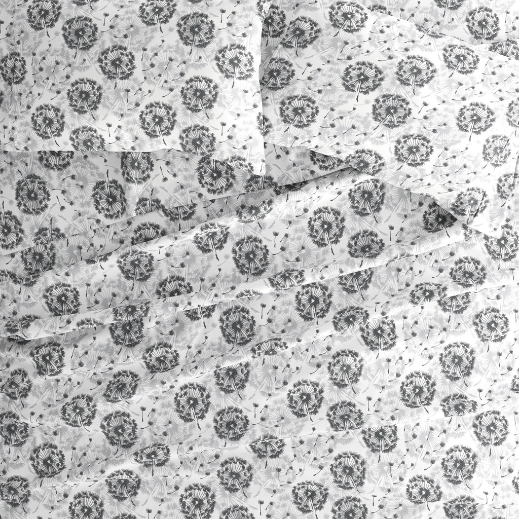 Parure de lit 4 pièces Becky Cameron à imprimé double brossé et poche profonde