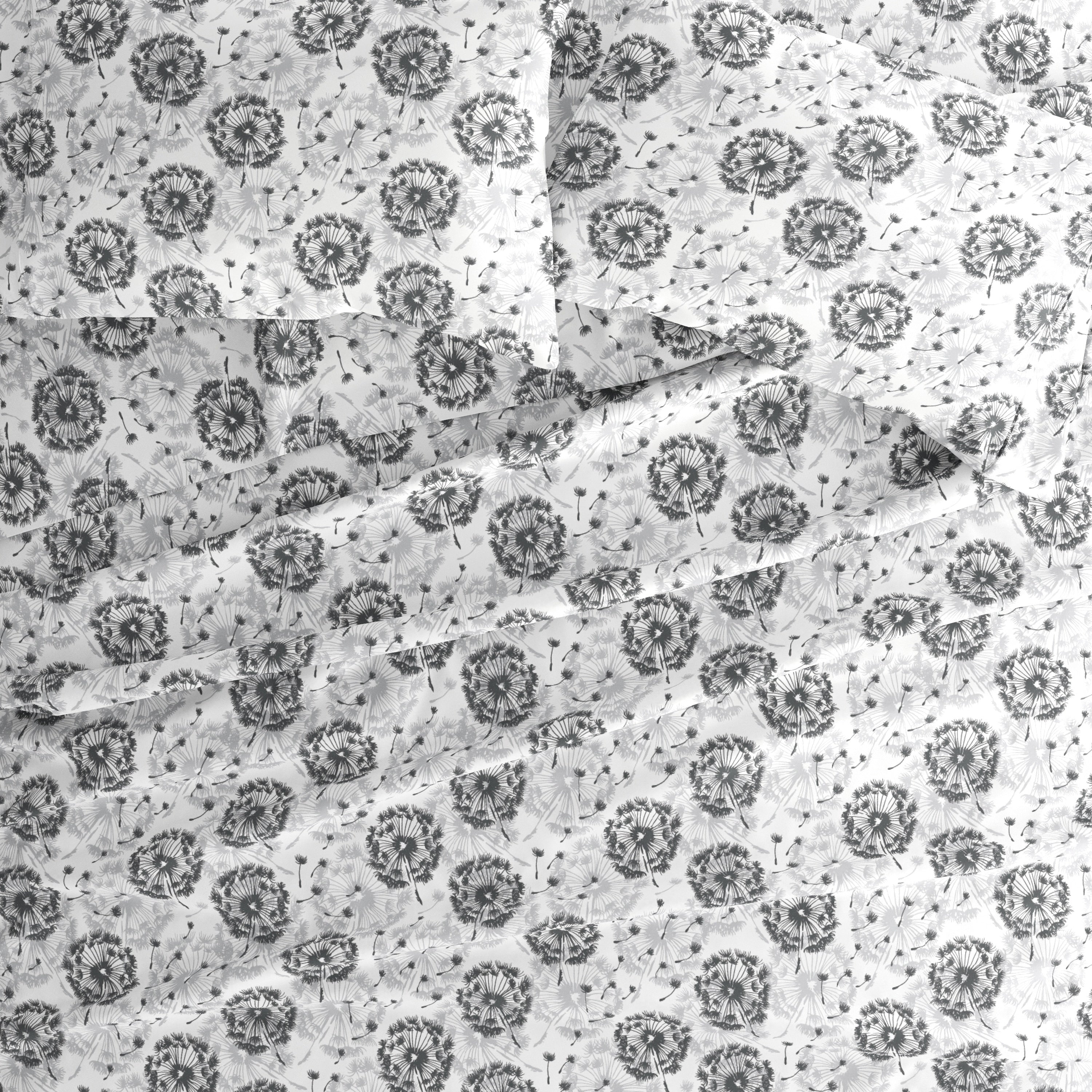 Parure de lit 4 pièces Becky Cameron à imprimé double brossé et poche profonde