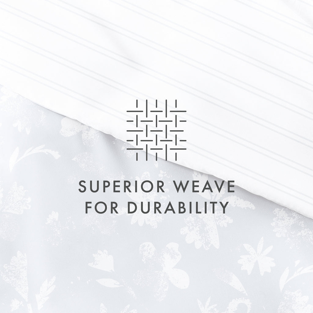 Parure de lit réversible surdimensionnée 3 pièces style maison de campagne Becky Cameron