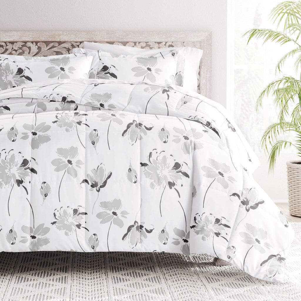 Parure de couette Becky Cameron Premium Magnolia Grey à motifs