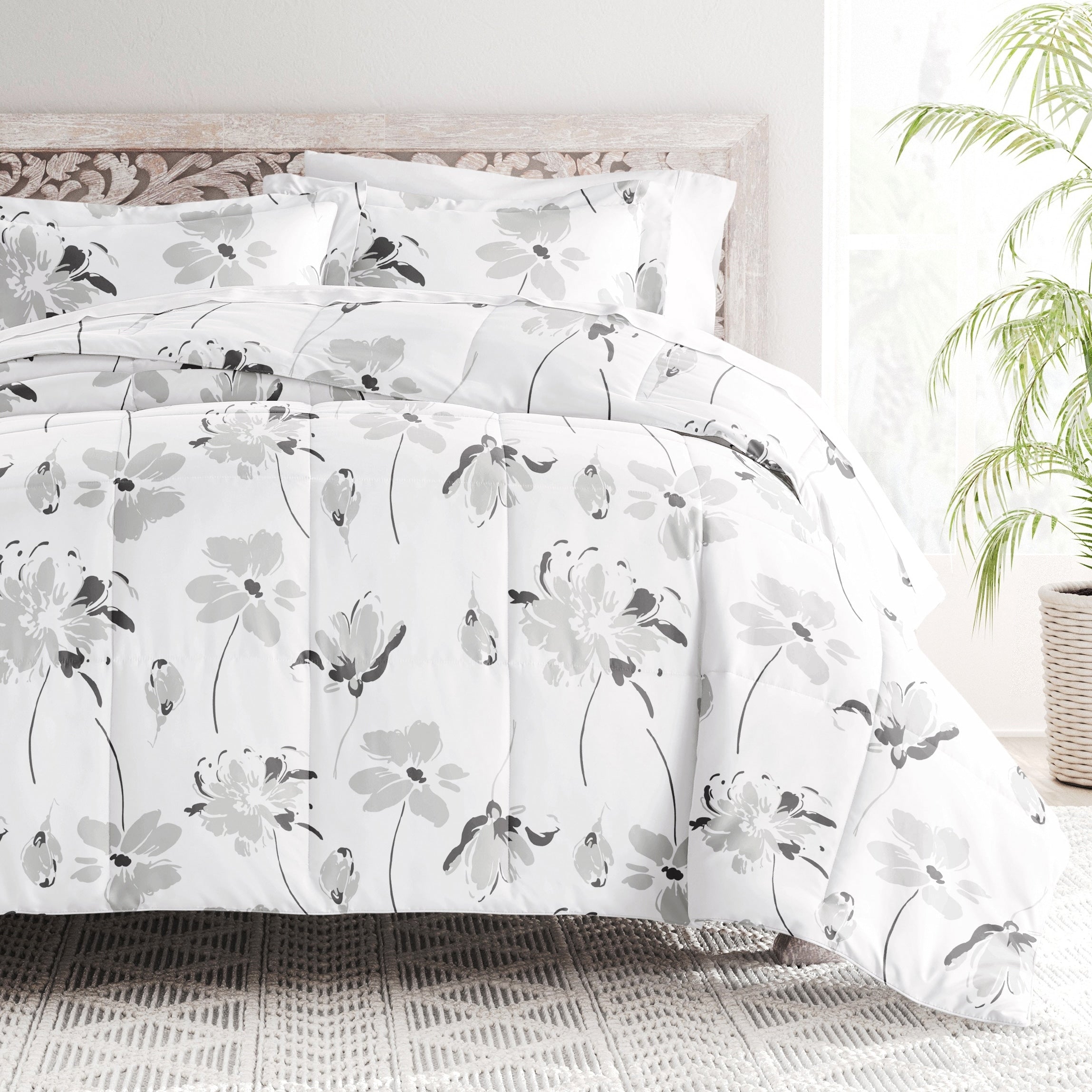 Parure de couette Becky Cameron Premium Magnolia Grey à motifs