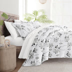 Parure de couette Becky Cameron Premium Magnolia Grey à motifs