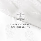 Parure de lit réversible 3 pièces à motif floral botanique ultra doux Becky Cameron