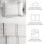 Parure de lit 3 pièces Becky Cameron Natural Geo Lines